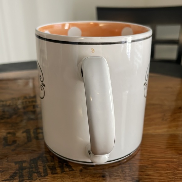 CAT LOVER Coffee Mug by Spectrum Designz - Large 21oz w/ Interior Polka Dots - Picture 4 of 8